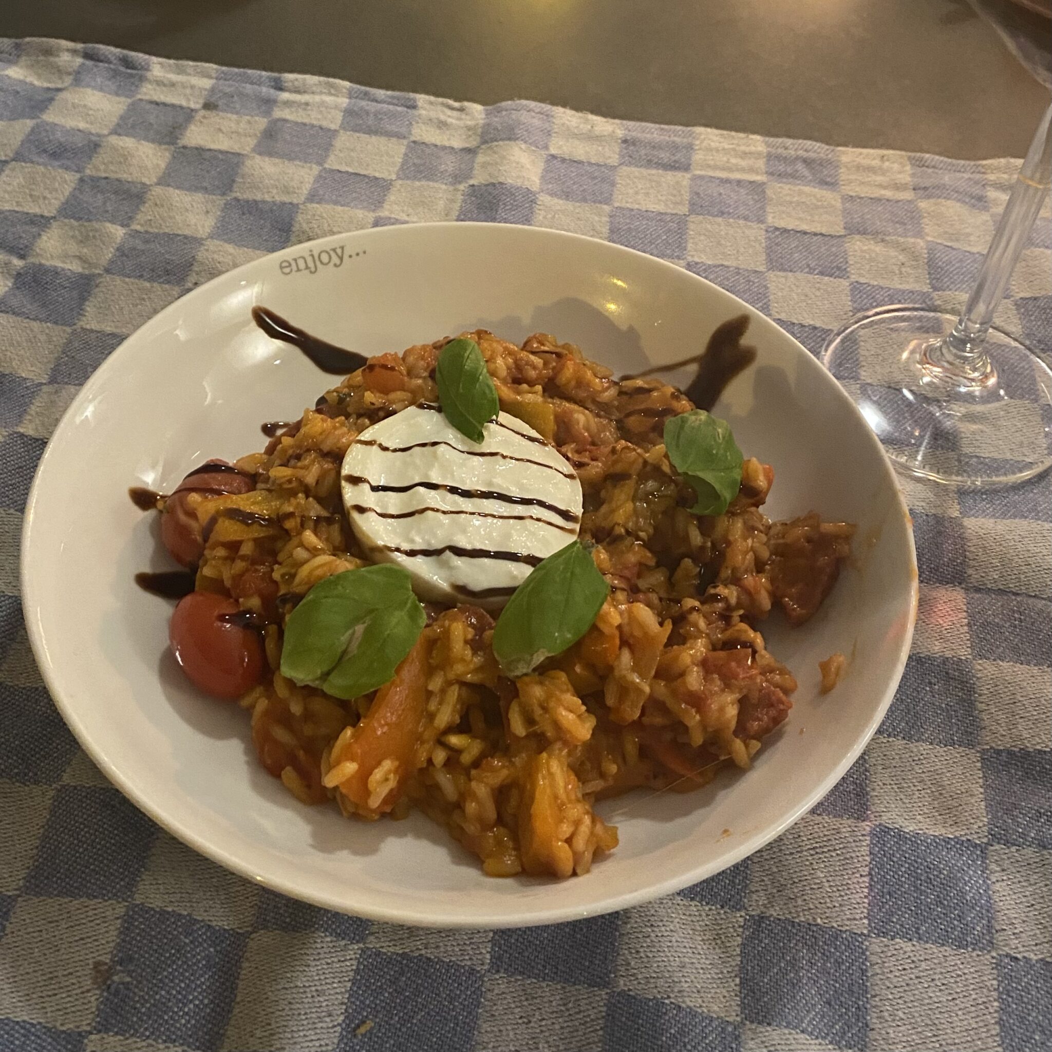 Tomatenrisotto met chorizo en burrata - Club van relaxte moeders